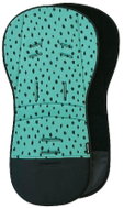 Pinkie extended pad bugee soft turquoise bio - Stroller liner