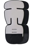 Pinkie extended pad label grey/black - Stroller liner