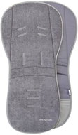 Pinkie summer extended pad bamboo grey longitudinal holes - Stroller liner