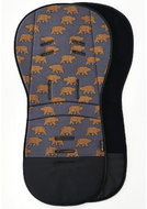 Pinkie extended pad bear anthracite longitudinal holes - Stroller liner