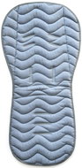 Pinkie extended pad bio wave blue longitudinal holes - Stroller liner