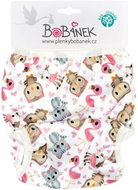 Bobánek Growing Swimsuit for Babies, Pink Animals - Swim Nappies
