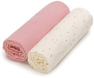 T-TOMI Bio Muslin Diapers Rose sparkle - Cloth Nappies