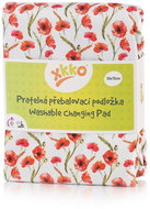 XKKO Washable changing mat 50 × 70 - Red Poppies - Changing Pad