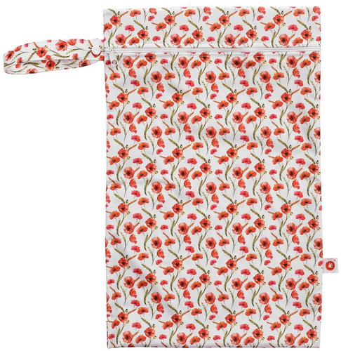 XKKO Waterproof Bag Size M 30 × 45 cm - Red Poppies - Nappy Bags - Main image