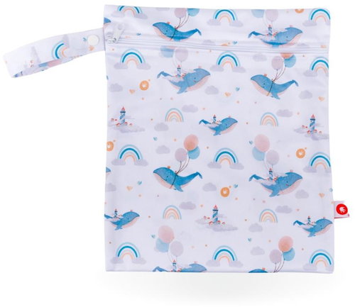XKKO Waterproof Bag Size S 25 × 30 cm - Sky Whale - Nappy Bags - Main image