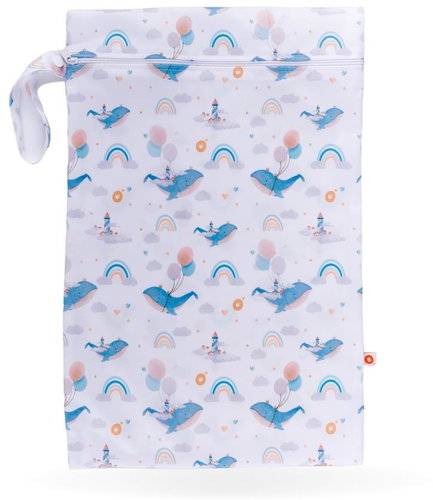 XKKO Waterproof Bag Size M 30 × 45 cm - Sky Whale - Nappy Bags - Main image