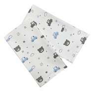 PREM INTERNATIONAL Cloth diaper 70 × 70 cm Bear and car, pack of 5 - Cloth Nappies