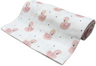 PREM INTERNATIONAL Tetra towel 90 × 100 cm Pink swan, pack of 1 - Cloth Nappies