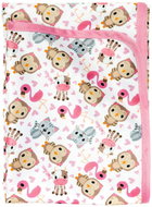 Bobánek Changing Mat, 75 × 75 cm, Pink Animals - Changing Pad