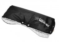 Baby Nellys Stroller Sleeve minky - white/black - Stroller Hand Muff