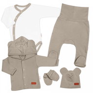 Baby Nellys Maternity Set 5D, Made with love, dark beige, size 62 - Baby Clothing Set