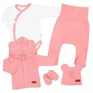 Baby Nellys Souprava pro miminko do porodnice 5D, Made with love, růžová, vel. 50 - Sada oblečení pro miminko
