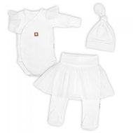 Baby Nellys Rostoucí souprava 3D Lux, Sweet Angel, bílá, 56/62 - Baby Clothing Set