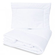 Baby Nellys Crib duvet and pillow 120 × 90 + 40 × 60 white, cotton - Bedding Set