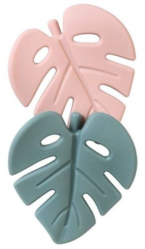 Saro Baby Silicone Teether Jungle Mint/Blossom - Baby Teether - Main image