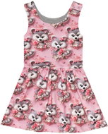 Baby - Smile Lace dress - raccoon on pink size 104 - Baby dress