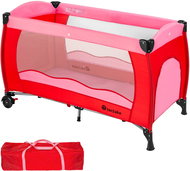Travel cot 126 × 65 × 80 cm fuchsia - Travel Bed