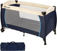 Travel cot 126 × 65 × 80 cm blue - Travel Bed