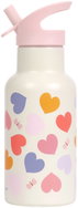 A Little Lovely Company Nerezová láhev na pití 350 ml, srdce - Thermos