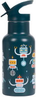 A Little Lovely Company Nerezová láhev na pití 350 ml, roboti - Thermos