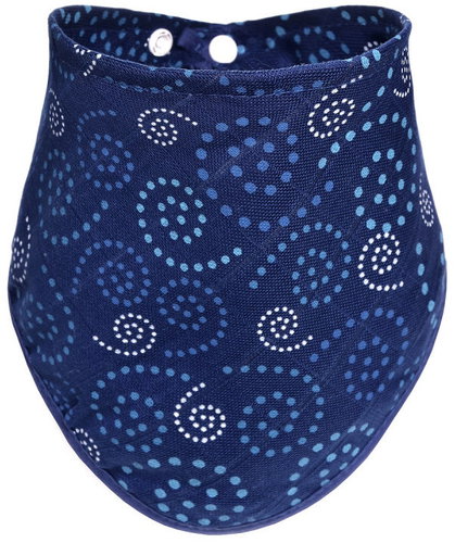 T-TOMI BIO Bamboo drool bottle Dark spirales - Bib - Main image