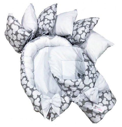 BabyTýpka Baby outfit S - Mickey white - Baby Health Check Kit - Main image