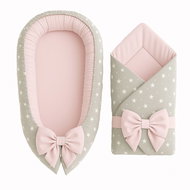 BabyTýpka Baby outfit mini Stars pink - Baby Health Check Kit