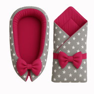 BabyTýpka Baby outfit mini Stars fuchsia - Baby Health Check Kit