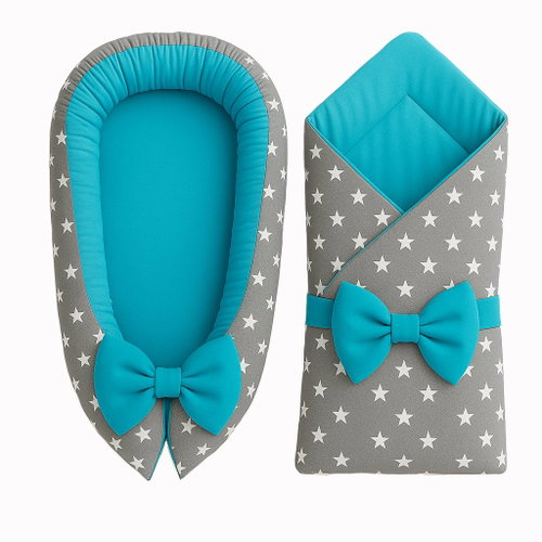 BabyTýpka Baby gear mini Stars blue - Baby Health Check Kit - Main image