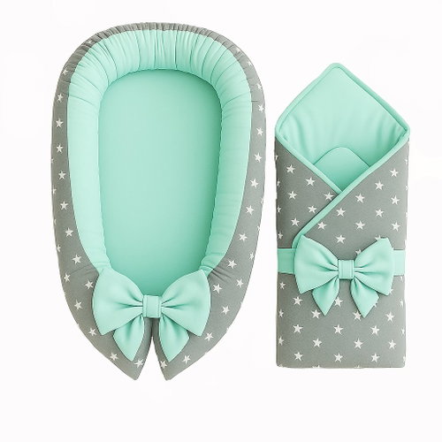 BabyTýpka Baby gear mini Stars mint - Baby Health Check Kit - Main image