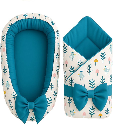 BabyTýpka Luxury mini Elf Blue baby outfit - Baby Health Check Kit - Main image