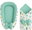 Luxury mini Jungle Mint baby outfit