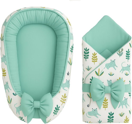 BabyTýpka Luxury mini Jungle Mint baby outfit - Baby Health Check Kit - Main image