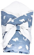 Feather wrap Satine bear and fox 100x100 cm - Swaddle Blanket