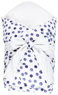 Feather wrap Satine blue circle 100x100 cm - Swaddle Blanket