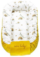 Velvet rainbow /yellow - Baby Nest