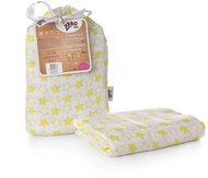 XKKO BMB Bamboo wrap 120 × 120 - Little Stars Lemon - Swaddle Blanket
