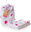 Wrap 120 × 120 - Lilac Hearts + stroller clips