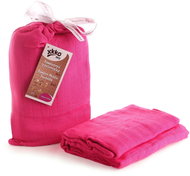 XKKO BMB Bamboo Wrap 120 × 120 - Magenta - Swaddle Blanket