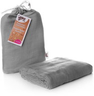 XKKO BMB Bamboo wrap 120 × 120 - Silver - Swaddle Blanket