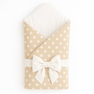 BabyTýpka Zavinovačka stars beige - Zavinovačka