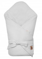 Baby Nellys Muslin wrap 75 × 75 cm light grey - Swaddle Blanket