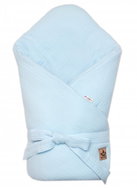 Baby Nellys Muslin wrap 75 × 75 cm light blue - Swaddle Blanket