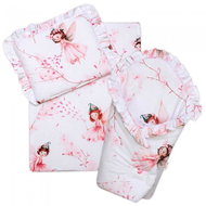 Baby Nellys 3D doll set - wrap, blanket and pillow, Elf Fairy, pink - Doll Accessory