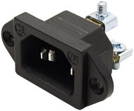 Bachmann Panel connector IEC320 C14 male, 250 V/10 A, black (917.170) - Connector