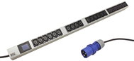 BACHMANN Napájecí panel BN0500, 16 × C13, 4 × C19, lokální měření / fáze, 3 m, IEC 16 A (800.2395) - Surge Protection Socket Strip