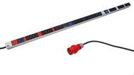 BACHMANN Napájecí panel BN0500, 24 × C13, 6 × C19, lok. měření / fáze, 3 m, IEC 3 × 16 A (800.2400) - Surge Protection Socket Strip