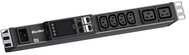 BACHMANN 19" BN ESSENTIAL 1U Power Panel, 4 × C13, 2 × C19, Metered / Phase, C20 Input (BM0024221) - Surge Protection Socket Strip