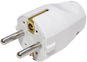 Bachmann Konektor síťový 250 V / 16 A, samec, CEE 7 / 7, na kabel, bílý (910.200) - Zástrčka